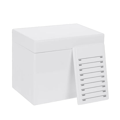 Acrylic Eyelash Storage Box, 10 Layers False Eyelashes Glue Pallet Holder Display Grafting Eye lashes Extension Close-Packed Display with 10 Pallets Makeup Organizer