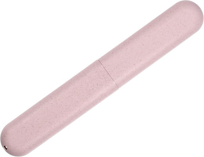 VOCOSTE 1pcs, Traveling Toothbrush Holders Case, PP Toothbrush Case for Travel Business, Pink, 8.07''x1.22''x0.83''