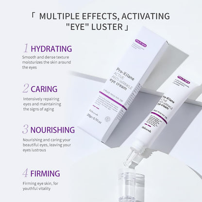DEleventh Korean Brand Pro-Xilane Active Anti-Wrinkle Eye Cream 20g / Anti-Aging, Anti-Oxidation, Fade Fine Lines, Reduces Wrinkles, Dark Circles & Puffiness for Youthful, Bright Eyes