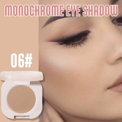 Matte Eyeshadow Monochrome, Rice Brown Eye Shadow Makeup, Neutral Matte Pressed Powder, Single Vegan Eyeshadow, Highly Pigmented Natural Eyeshadow Palette,Single Long Lasting Deep Nature Eye Make 06#