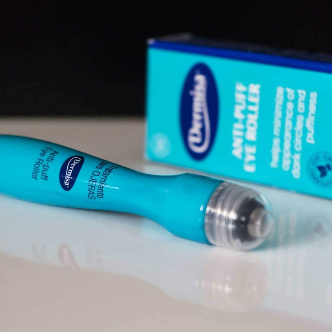 Dermisa Eye Roller for Puffy Eyes - Anti-Puff Dark Circle Under Eye Treatment Serum with Caffeine & Peppermint for Bright, Healthy Skin - Paraben, Fragrance, Dye and Oil Free - Pack of 3