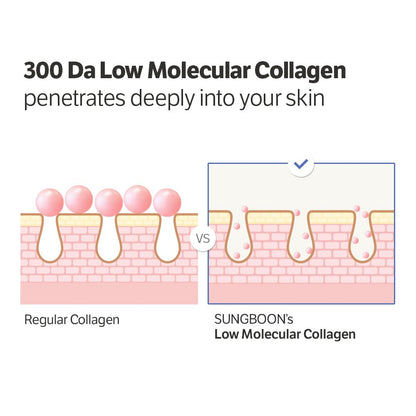 SUNGBOON EDITOR Deep Collagen Anti-Wrinkle Cream In Serum | Volufiline, Real Collagen, Skin Volumizing, Glass Skin, Elasticity for Aged Skin, Korean Skin Care, Serum for Face, 1.01 fl. oz