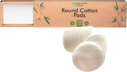 Cotton rounds makeup remover pads
