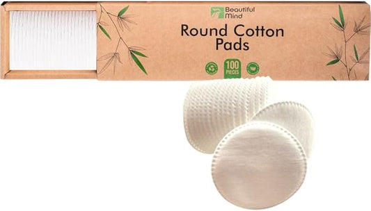 Cotton rounds makeup remover pads