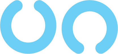 Hush Hoops Ear Plugs, Ultra-Soft Reusable Silicone Plugs with Horseshoe Shape for Comfort, Designed for Sleep and Sound Suppression, 17dB (NRR) Noise Reduction Rating, Teal, 1 Pair with Travel Case