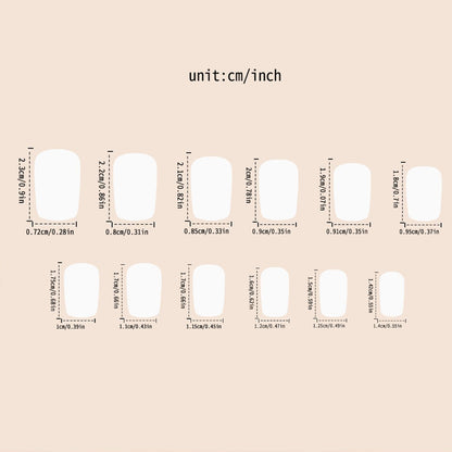 Brown Gradient Maple Leaf Press on Nails Medium Square Fall Fake Nails Thanksgiving Maple Leaves Glue on Nail Glossy Autumn Acrylic Stick on Nail for Women DIY Manicure