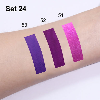evpct 3Pcs Lavender Dark Violet Purple Matte Lip Liner & Liquid Lipstick Stain Makeup Set for Women, Lip Liner Stain Long Lasting Waterproof Smudge Proof, Cruelty Free Lip Makeup 24 hours originales