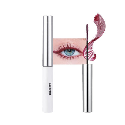 Colored Mascara for Eyelashes Set,Colorful Waterproof Mascara for eyelashes Long lasting Charming Voluminous for Women Halloween Eye Makeup (#10-Brick red, 1 Count （Pack of 1))