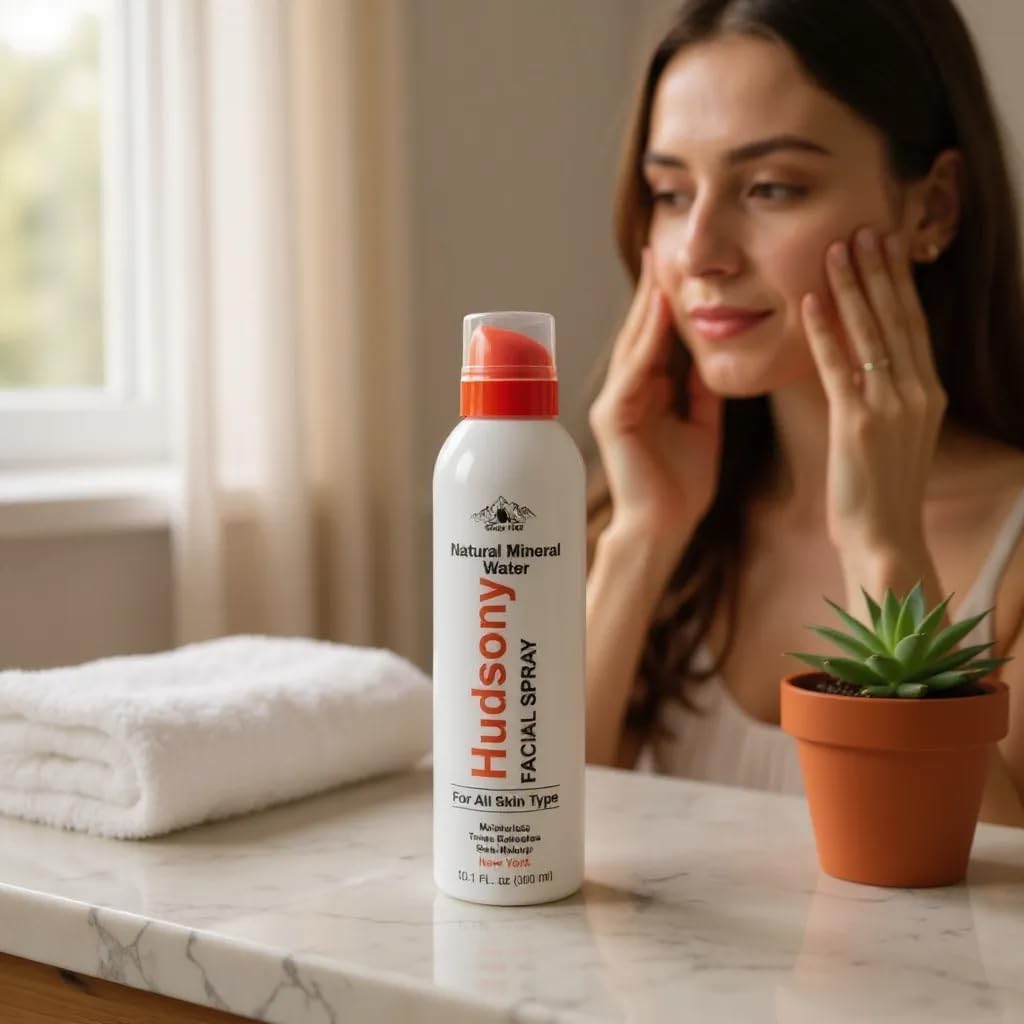 Facial Spray - Hydrating Mineral Water Mist for Face & Skin - Refreshes Makeup, Sets, & Tones - Daily Skincare Essential for Hydration and Moisturizing