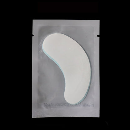 100 Pairs Set Under Eye Pads Disposable Eye Gel Patches for Eyelash Extensions Tool Kit, Blue Film