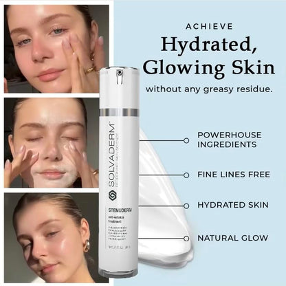 Stemuderm Face & Eye Cream - Anti Aging Skincare - Daily Moisturizer for Fine Lines, Wrinkles & Eyebags - Supports Natural Collagen Production & Elastin - Organic Plant Based Stem Cells - 1.75 fl oz