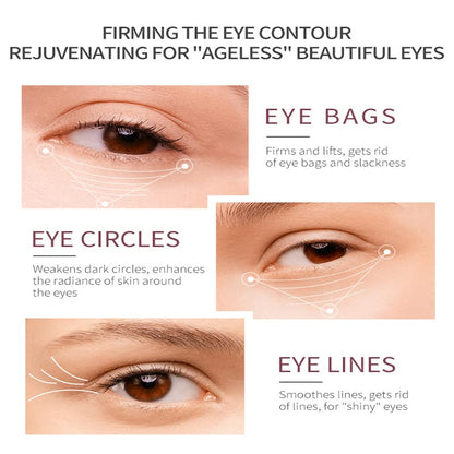 DEleventh Korean Brand Caffeine Vitamin E Eye Serum 30ml / Anti-Aging Repair Eye, Anti-Oxidation, Fade Fine Lines, Tender Skin, Remove Acne, Moisturize and Remove Dark Circles Under the Eyes