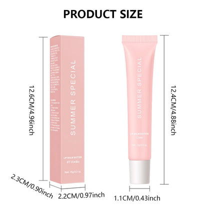 Summer Ultra-Hydrating Lip Butter Balm – Natural Vegan Lip Balm for Instant Moisture, Shine & Hydration – Sheer-Tinted, Soothes & Softens Dry Lips, Bálsamo labial hidratante #4 Cake 0.5 Fl Oz