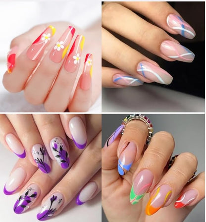 6 black and 6 White Nail Polish Pens Set, Nail Art Pen, Nail Pencil, DIY Drawing Painting Pen, for Nails DIY (6 black+6 White)