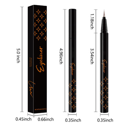 evpct 1Pcs Bronze Liquid Eyeliner Makeup, Bronze Gold Glitter Metallic Shimmer Colored Eyeliner Liquid Eye Liner Eyeshadow Pencil Face Body Glitter Makeup, Longwear, Fake Eyelashe Mascara Accessories