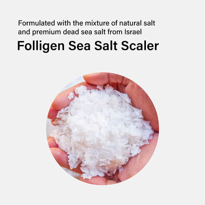 Dr.FORHAIR Folligen Sea Salt Scaler | Korean Hair Care | Scalp Exfoliator & Scalp Scrub | Eliminates Sebum, Impurities, Odor | Nourish and Freshen, 10.58 fl oz