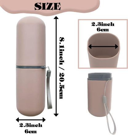 Travel Toothbrush Case, Toothbrush Holder Travel Case Portable Toothbrush Travel Container for Bathroom Travel School Business Camping Toothbrush Case for Traveling