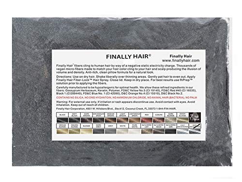 Finally Hair Building Fiber Refill 100 Grams Dark Salt & Pepper For Hair Loss Concealing by Finally Hair (Dark Salt & Pepper)