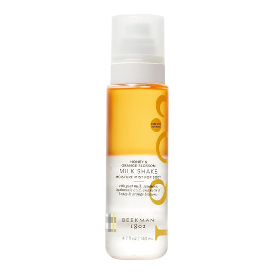 Beekman 1802 Milk Shake Body Mist - Honey & Orange Blossom 4.7 fl oz - Hyaluronic Acid, Jojoba Oil, Instantly Moisturizes, Hydrates & Softens, Good for Sensitive Skin, Cruelty Free