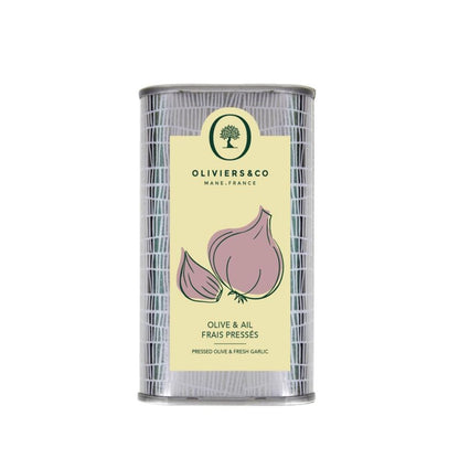 Fresh Garlic Olive Oil by Oliviers & Co. | Italian Extra Virgin Olive Oil for Cooking & Dipping | Gourmet Flavored EVOO, Cold Pressed, All-Natural (8.45 Fl Oz (Pack of 1), Fresh Garlic)