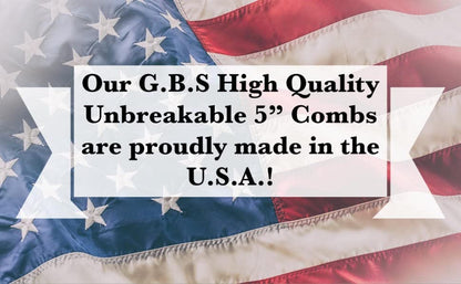 G.B.S 15 for Men's Hair Black Pack Pocket Size Beard & Mustache Combs Unbreakable 15 All Fine Sideburns for Travel Effortless Glide Peak Comfort Bag Packing Fine Tooth