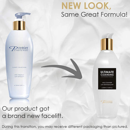 Premier Dead Sea Cleansing Milk, gentle face Cleanser & Make-up remover milk cleanser for face, sensitive and all Skin types, Classic collection skin care 8.45fl oz