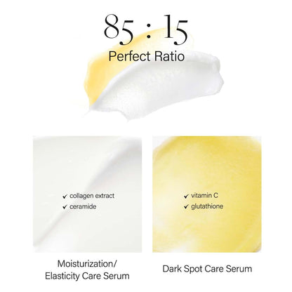 d'Alba Italian White Truffle Double Serum All-in-one Multi Balm, Vegan Skincare with Vitamin C and Vegan Collagen, 3-in-1 Wrinkle Improvement, Eye Treatment, Dark Spot Corrector, Korean Skin Care