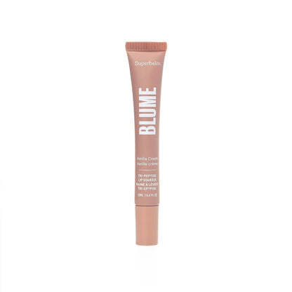 Blume Tri-Peptide Vanilla Lip Balm - Superbalm Lip Moisturizer with Shea Butter and Squalane to Deeply Hydrate & Heal Dry, Cracked Lips - Cruelty Free & Vegan Lip Plumper (0.4 Fl Oz)