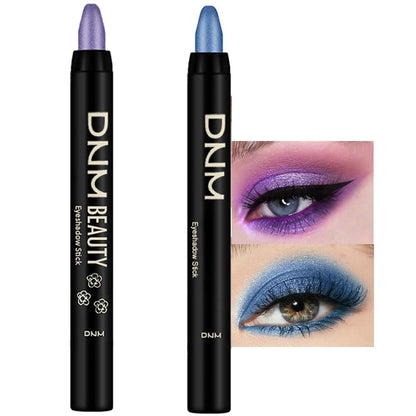 evpct 2Pcs Cream Eyeshadow Sticks Set for Eyes Violet & Royal Blue Shimmer Eye Crayon Shadow Brightener Stick Pencil Pen Bulk sombras en crema para ojos 09+13