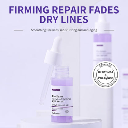 DEleventh Korean Brand Pro-Xilane Active Anti-Wrinkle Eye Serum 30ml / Anti-Aging, Reduces Puffiness, Dark Circles, & Firms Skin, Hydrating, Brightening, and Revitalizing Formula for Youthful Eyes