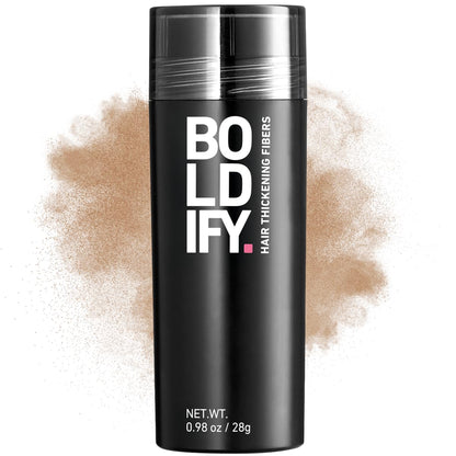 BOLDIFY Hair Fibers (28g) - Fill In Thinning and Fine Hair for an Instantly Fuller, Thicker Look - 14 Shades for Women & Men - Medium Blonde