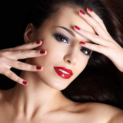 Karma Organic Non-Allergenic Nail Polish bridal cuticle Nailpolish bottle for women (RED AND EVEN)