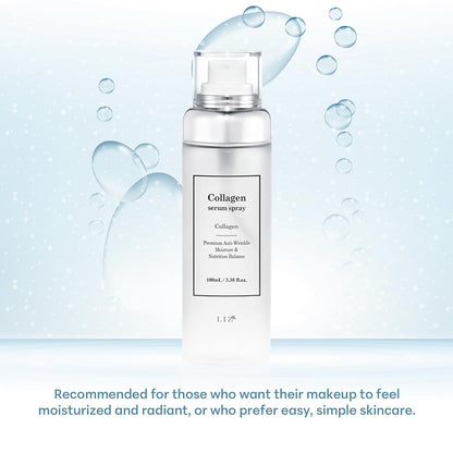 LIZK Collagen Serum Spray for Face 100ml (3.38 fl.oz) Glass Skin,easy to use, sparying at first step in skincare,body care, moisture mist, korea cosmetics