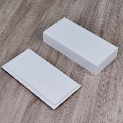 Grafting False Eyelash Acrylic Extension Pallet Organizer, Eyelash Extension Glue Tweezers Plate Makeup Palette, Dustproof Storage Box Display Training Tools Salon (White)