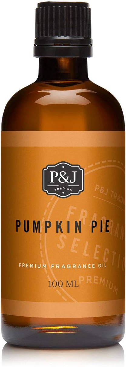 P&J Fragrance Oil Pumpkin Pie 100ml - Candle Scents, Soap Scents, Diffuser Oil Scents