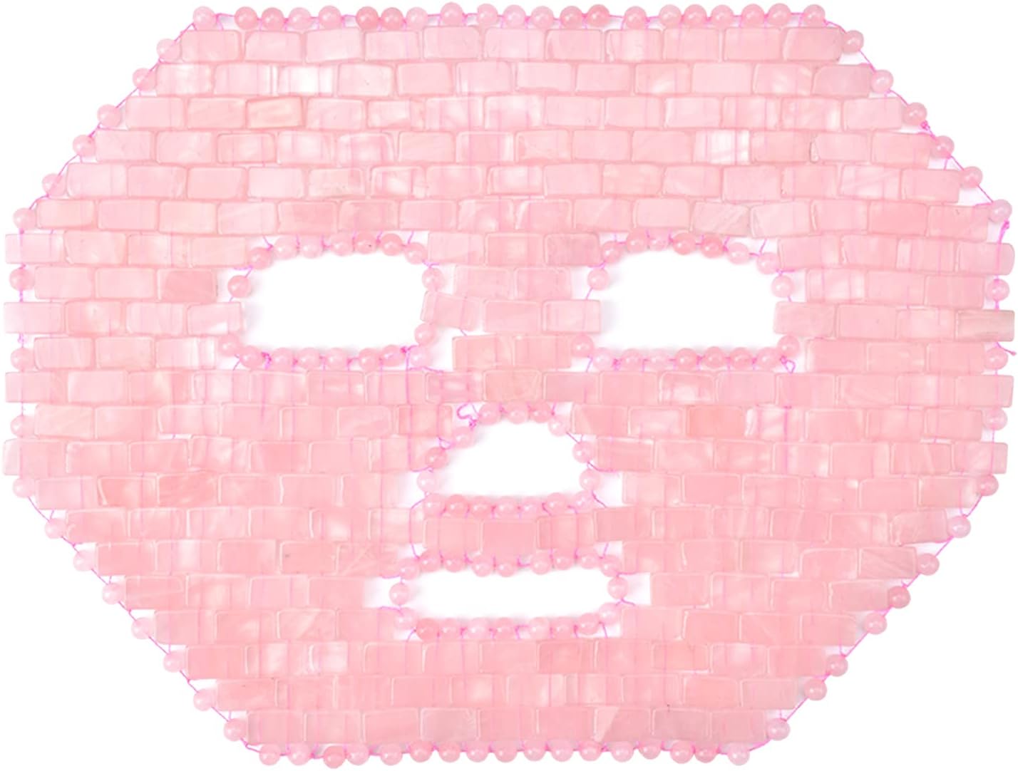 Rose Quartz Mask｜100% All Natural Jade Face Mask｜Diminish Puffiness｜Soothe Eye Fatigue｜Dark Circles Face Caring