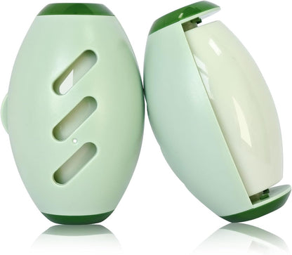 2 Pack Reusable Lint Roller Portable Mini Lint Remover Cat Pet Hair Rollers Travel Size Sticky Cleaner Dog Hair Remover for Clothes Washable Gel Lint Roller Ball