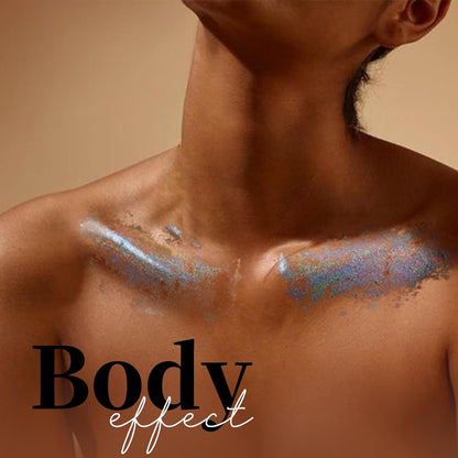 Teenitor Face Glitter, Sliver Body Glitter, Holographic Face and Body Glitter Gel for Women, Rave Glitter for Face, Hair, Eye and Body