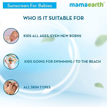 Mamaearth Mineral Based Baby Sunscreen | Gentle