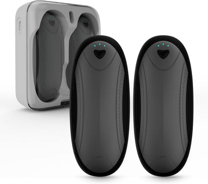 Hand Warmers 2 Pack with 10000mAh Charging Box,Portable Pocket Heater,24Hrs Long Safe Heat,Outdoor, Travel, Golf, Hunting, Camping,Gifts for Men Women