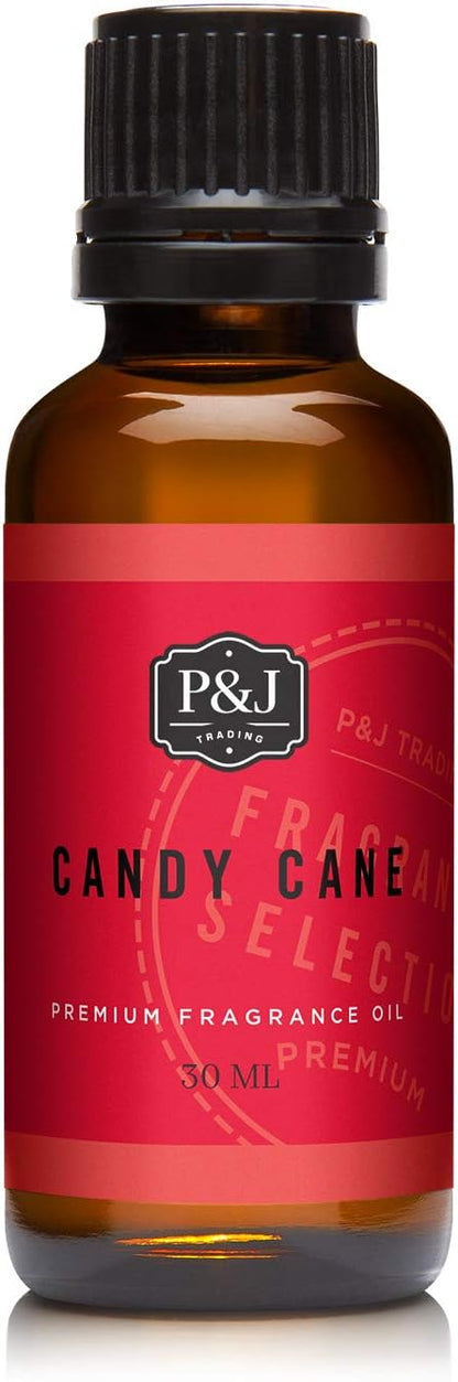 P&J Trading Fragrance Oil | Candy Cane Oil 30ml - Candle Scents for Candle Making, Freshie Scents, Soap Making Supplies, Diffuser Oil Scents