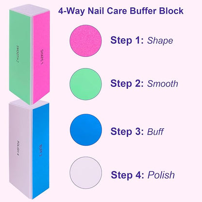 4 Way Nail Buffer Block