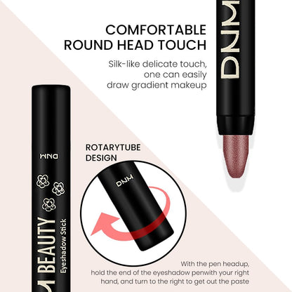 evpct 8Pcs Cream Eye Shadow Brightener Sticks Set for Eyes, Silver Champagne Golden Rose Sand Bronze Gold Orchid Pink Deep Mauve Shimmer Matte Pencil Eye shadow Crayon Applicator Stick Palette Makeup