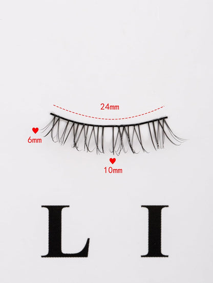 Natural Eyelashes Clean Lashes for Small Eyes C Curl Soft Eyelash Siligli