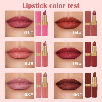 Pink Purple Metallic Lipstick for Women,Lightweight Shimmer Frosted Lipstick,Glitter Lip Gloss Stain Long Lasting Waterproof Smudge Proof 24 Hour Full Coverage Lip Makeup,Vegan