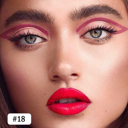 evpct Plum Maroon Red Eyeliner Pencils for Eyes, Plum Maroon Red Colored Eye Liner Pencil Pen Waterproof Smudge Proof, Colored Gel Waterline Eyeliner Pencil, Face Eye Paint Stick Halloween Makeup 18