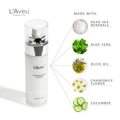 L’Aveu Foaming Facial Cleanser; Facial Cleansing Wash for All Skin Types - 2.7 fl oz