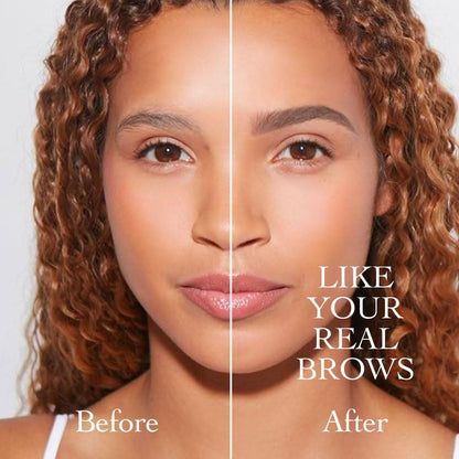 Eyebrow Ink Pencil by Brow Stylist -Micro 4 Point Brow Pen Lift & Snatch Eyebrow Pen Kits with 3 Eyebrow Stencil Long-Lasting Waterproof Natural Eyebrow Hair (2Pcs 02# brown&03# dark grey)