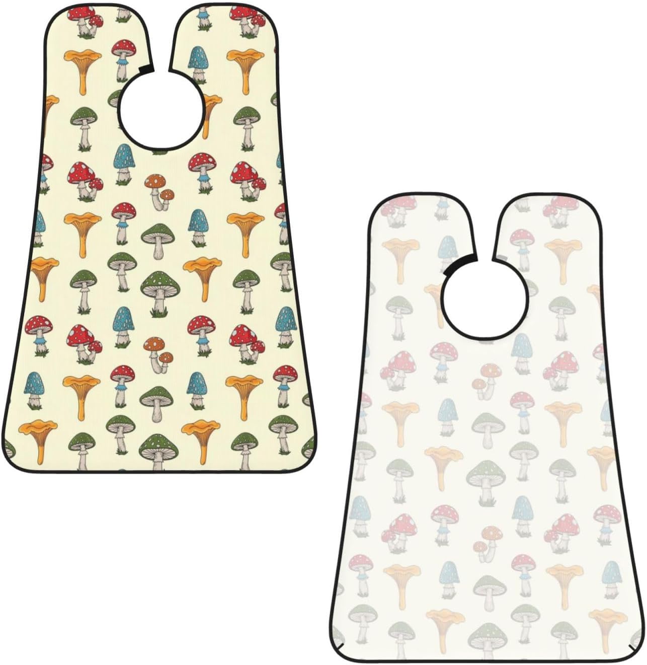 Beard Grooming Cape, Waterproof Hair Catcher for Shaving Trimming, Non-Stick Bib Apron Gifts for Dad Men, Female Ladies Legs Various Mushrooms Shave Bib