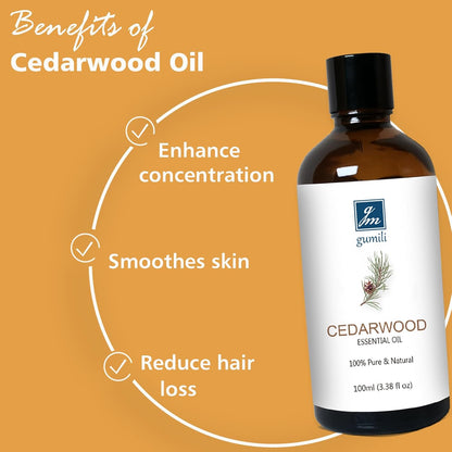 Cedarwood Essential Oil for Diffuser Skin Hair Holiday Home Care